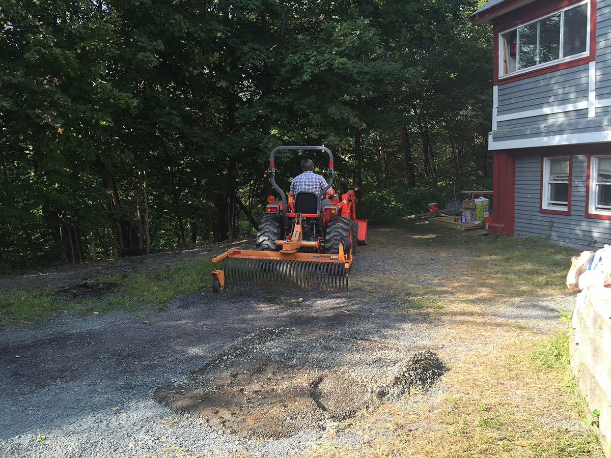 Regrading the Parking Lot