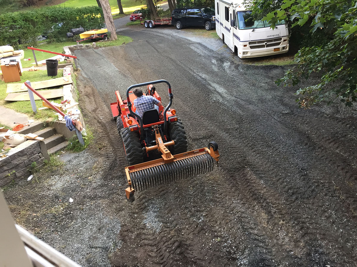 Regrading the Parking Lot